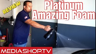 MediaShopTV  PLATINUM AMAZING FOAM  Funktioniert die PumpSprühpistole Wie ist das Ergebnis [upl. by Georgette]