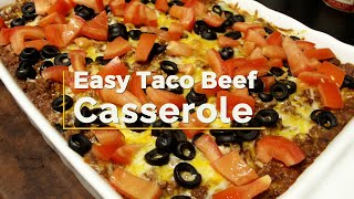 Easy quotTacoquot Casserole by Comfortable Food [upl. by Yrdnal]