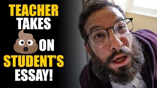 Teacher TAKES A HUGE 💩 on STUDENTS ESSAY What Happens Next  SAMEER BHAVNANI [upl. by Mariele]