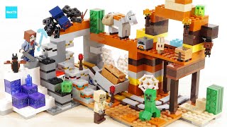 レゴ マインクラフト 荒野の廃坑 21263 ／ LEGO Minecraft The Badlands Mineshaft Speed Build amp Review [upl. by Clemmy18]