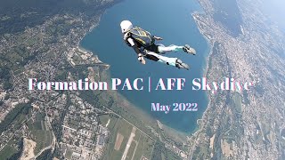 Formation PAC  Savoie Parachutisme  Skydiving AFF course  May 2022 [upl. by Tiphany]