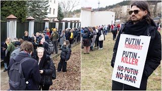 Lietuvoje gyvenantys Rusijos piliečiai susirinko atiduoti balsą atsakė ką palaiko [upl. by Mendez62]