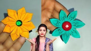 Kapde Se Phool Banane Ka Aasan Tarika  How To Make Cloth Flower  Fabric Making [upl. by Irac]