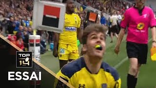 TOP 14  Essai Damian PENAUD 1 ASM  Toulouse  Clermont  J22  Saison 20182019 [upl. by Athene]