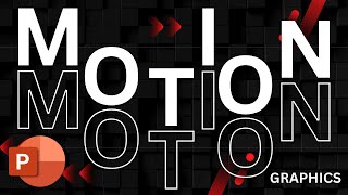 MOTION GRAPHICS text animation in Powerpoint [upl. by Nisior485]