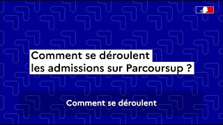 Parcoursup 2024  comment se déroule la phase d’admission [upl. by Frisse645]