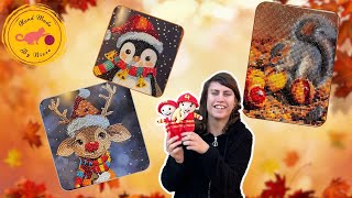 🧶Brandweerpoppetjes haken en kerstkaarten diamondpainten Byniese vlog🧶 haakvlog [upl. by Alliw]