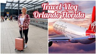 Travel Vlog  London To Orlando Florida Virgin Atlantic [upl. by Bailie]