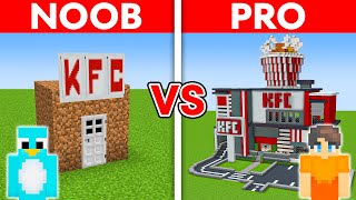 NOOB vs PRO MODERN KFC HOUSE BUILD CHALLENGE in Minecraft [upl. by Amedeo]