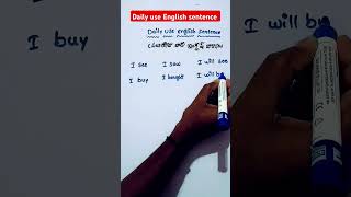 Present tense vs past tense vs future tense in English shortvideo shorts ytshortsindia ytshorts [upl. by Ainomar]