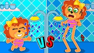 Lion Family  Long Legs vs Short Legs Problems for Kids  Funny Stories for Kids [upl. by Sterne]