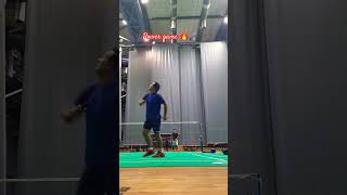 Powerful smashes knocks practices Badminton Trick shots Shorts badminton liningbadminton yonex [upl. by Eednas]