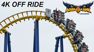 Nighthawk 4K OFF Ride POV Carowinds Charlotte NC [upl. by Rakso]