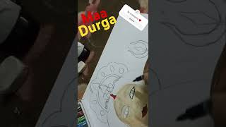 🙏🙏Jay maa Durga art by pratyasha  new song 🤟❤ [upl. by Nottnerb]