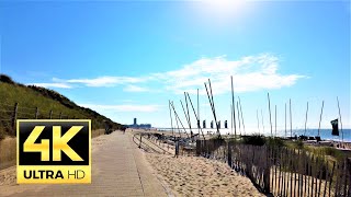 Bredene Belgium 🇧🇪 beach Promenade walk  4K 60FPS [upl. by Niak]