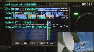 Effect of Helix antenna on QO100 reception [upl. by Cid]