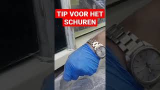 TRUCJE BIJ HET SCHUREN VAN HOUTROT REPARATIE [upl. by Eixam]