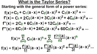 Calculus 2 Infinite Sequences and Series 62 of 86 What is the Taylor Series [upl. by Ariana98]