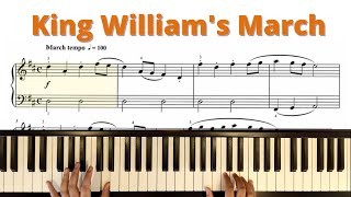 King Williams March by Jeremiah Clarke  Trinity Grade 1 Pieces  Latest Syllabus [upl. by Enamrej]