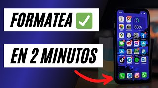 COMO FORMATEAR Y RESTAURAR TU IPHONE DE FABRICA [upl. by Rukna284]