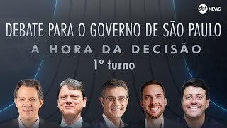 Debate para Governador SBT  Assista a íntegra do debate dos candidatos ao governo de SP [upl. by Odnesor]