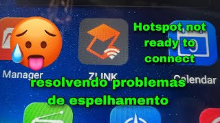 ZLINK app Hotspot not ready to Connect  Erros de espelhamento nas centrais ANDROID [upl. by Acinorej]