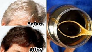 सफेद बालों को जड़ से काला करने का आसान नुस्खा मेहंदी का तेल Turn white hair to black permanently wih [upl. by Edieh]