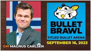 🔴 Magnus Carlsen  Bullet Brawl Arena  September 16 2023  chesscom [upl. by Hilarius]