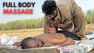 ASMR  SAJJU MASTER FULL BODY STRESS RELIEF MASSAGE  HEAD BACK NECK AND LEG MASSAGE [upl. by Namaan864]