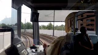 Manchester Tram Ride Drivers Eye View Media City to Cornbrook [upl. by Babette]