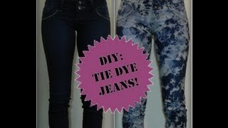 DIY  Tie Dye Jeans [upl. by Angrist]