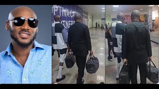 Moment Peter Obi Helps 2Face Idibia Carry Bag At Airport [upl. by Mixam]