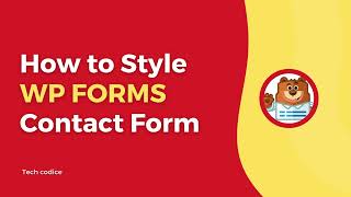 How to style wpforms contact form in elementor  WordPress wpforms [upl. by Lerrehs152]