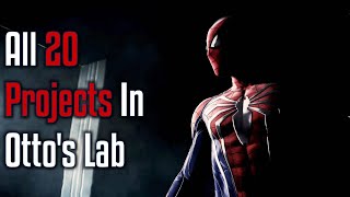 ALL 20 PROJECTS IN OTTOS LAB  SpiderMan Remastered [upl. by Hallsy]