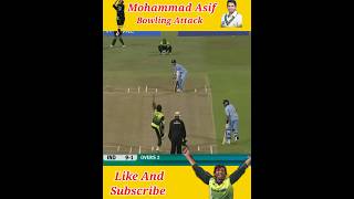 Mohammad Asif Outstanding Bowling Attack  Cricket Cricketlover Shorts match viral [upl. by Ellebanna326]