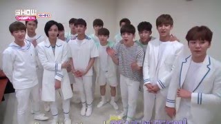 ENG SEVENTEEN 160518 Show Champion Behind Coming of Age Day [upl. by Beshore]