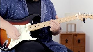 12 Bar Blues in the Style of Stevie Ray Vaughan Lesson [upl. by Bonnice795]