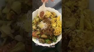 Korean bibimbap my style🍛easy to cook food korean bibimbap spicy tasty recipe easyrecipe [upl. by Amby]