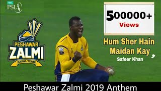 Peshawar Zalmi Official Anthem 2019  Hum Sher Hain Maidaan Kay  Safeer Khan  PSL4 [upl. by Gaves479]