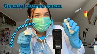 ASMR cranial nerve exam  doctor exam 💊💉🌡️ [upl. by Lara]