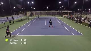 Combined 90 div  Nissan Titans vs Alpha Mavericks 09262024  Guam tennis [upl. by Ahsilahs856]