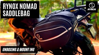 RYNOX Nomad Saddle bag  Unboxing How to Mount [upl. by Atinrahs731]