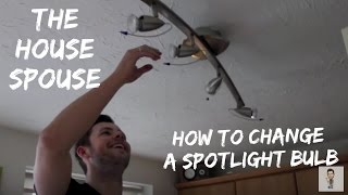 How to change a spotlight halogen bulb  The HouseSpouse [upl. by Chancey]