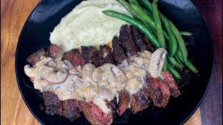 Creamy Mushroom Sauce  Mushroom Sauce With Steak [upl. by Amalia]