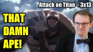 SEALING THE WALL  GERMAN watches Attack on Titan 3x13  BLIND REACTANALYSIS [upl. by Vaish858]