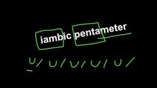 Understanding Iambic Pentameter [upl. by Rosemari221]