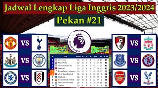 Jadwal Liga Inggris 2024 Pekan 21  MANCHESTER UNITED vs TOTTENHAM HOTSPUR  EPL 20232024 [upl. by Yrtsed]