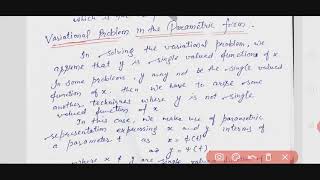 Lec08 Variational problem in Parametric form [upl. by Meirrak]