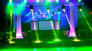 DJ SHOW MCALLEN  show de luces tipo concierto luces BEAM  luxor banquet hall [upl. by Staten199]