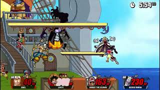 SSF2 Beta FMC Enel Vs Luffy Vs Buggy The Clown Vs Gecko Moria [upl. by Ralyt581]